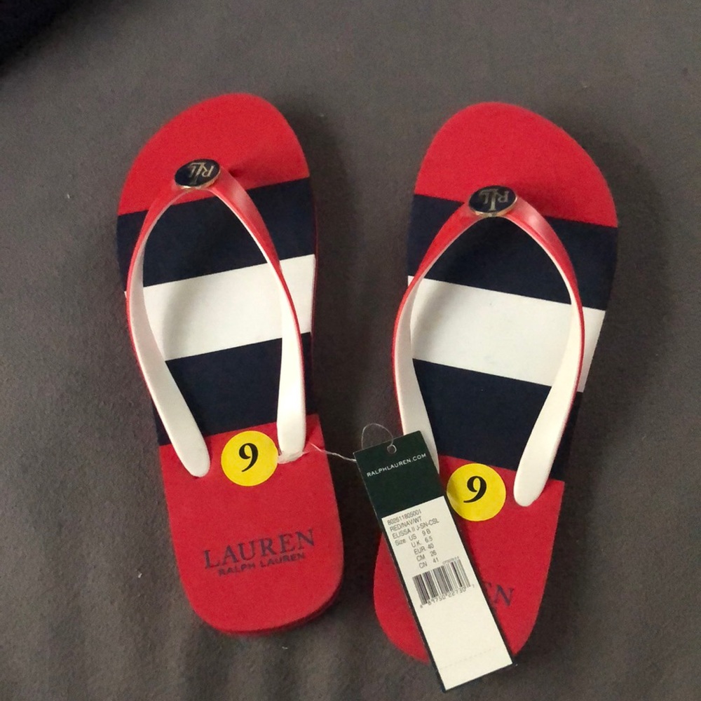 ralph lauren flip flops!!